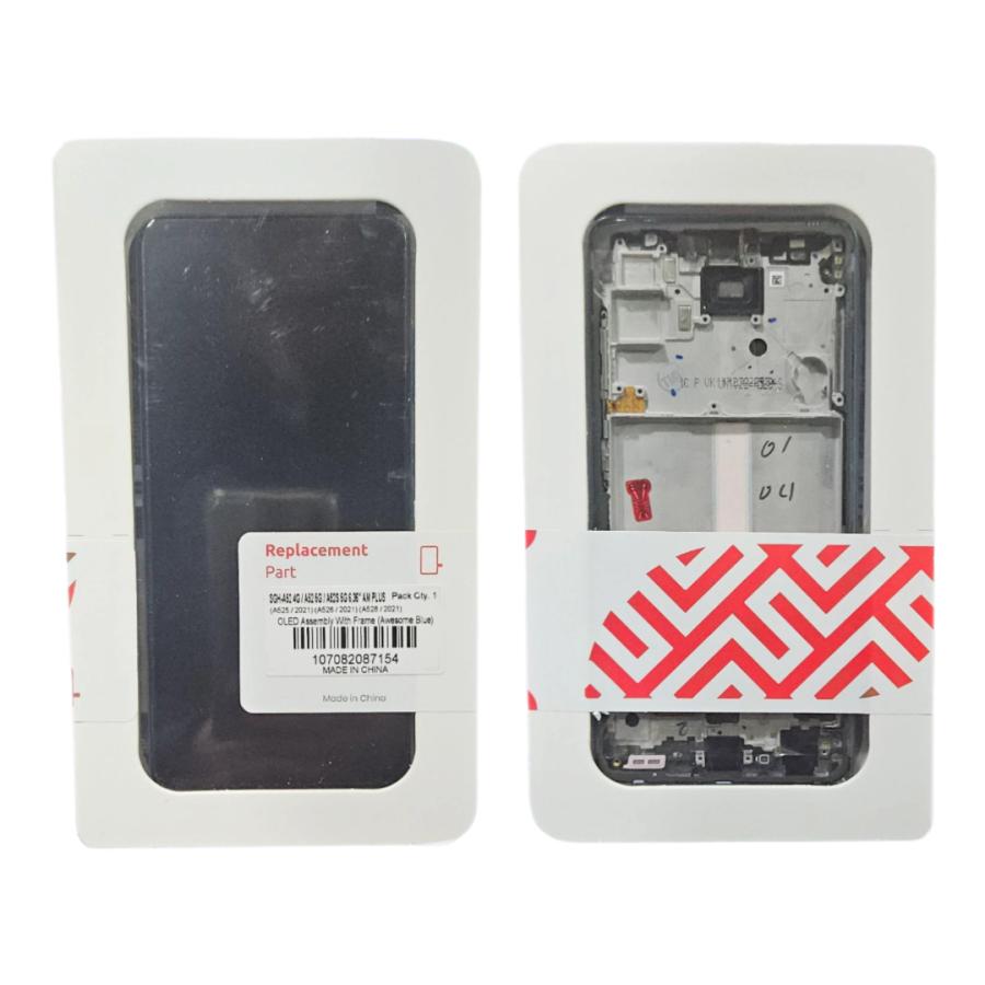 MODULO SAMSUNG A52 AMPLUS AMPSENTRIX OLED CON MARCO BLANCO