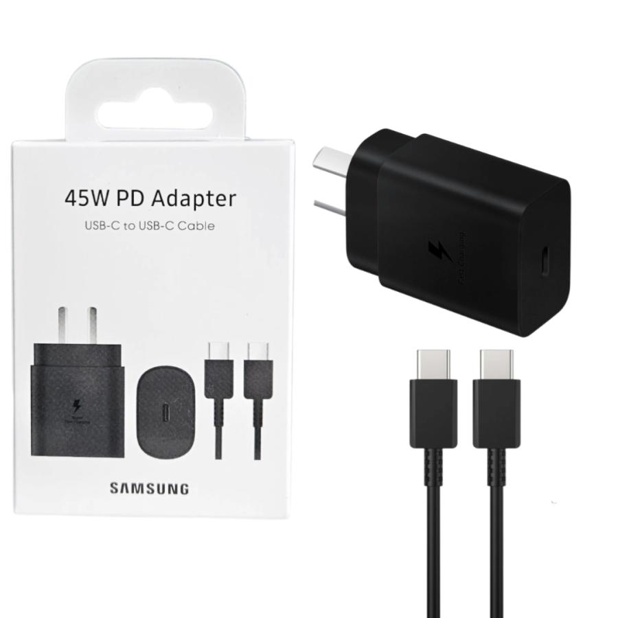 CARGADOR SAMSUNG 45W PD + CABLE C A C (Carga Rapida --NO Ultra--)