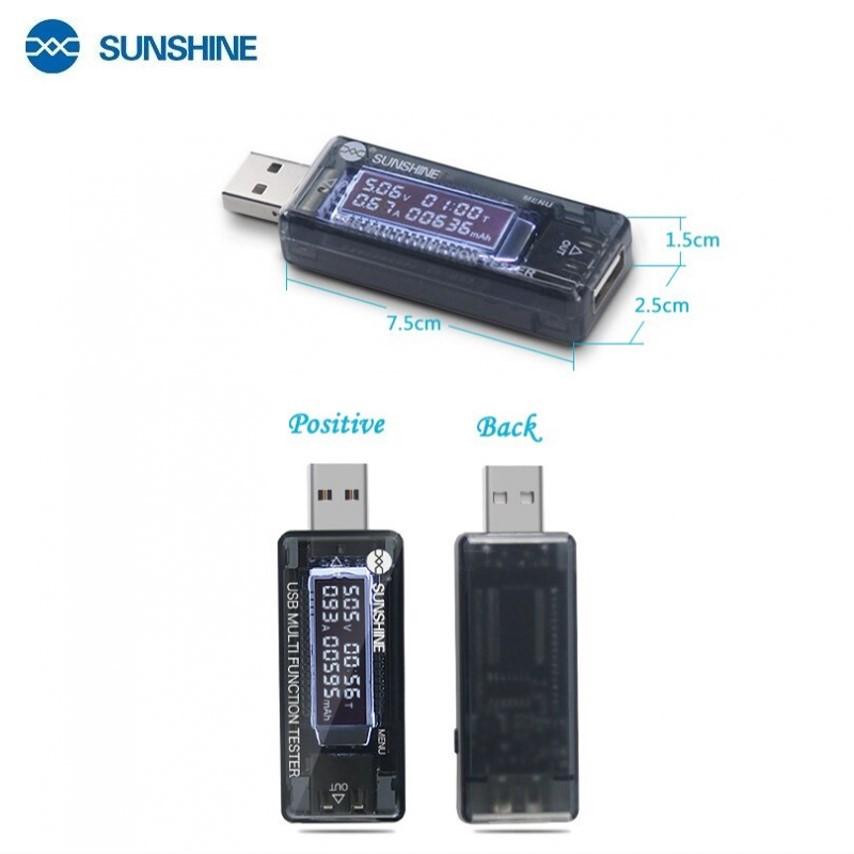 TESTER USB SUNSHINE SS302A USB QC 4.0 2.8V-30V